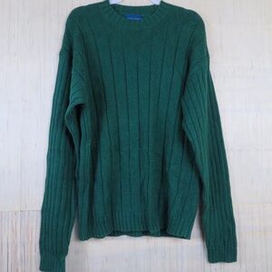 Vintage Green Towncraft Cotton Blend
Pullover Sweater Mens SZ L